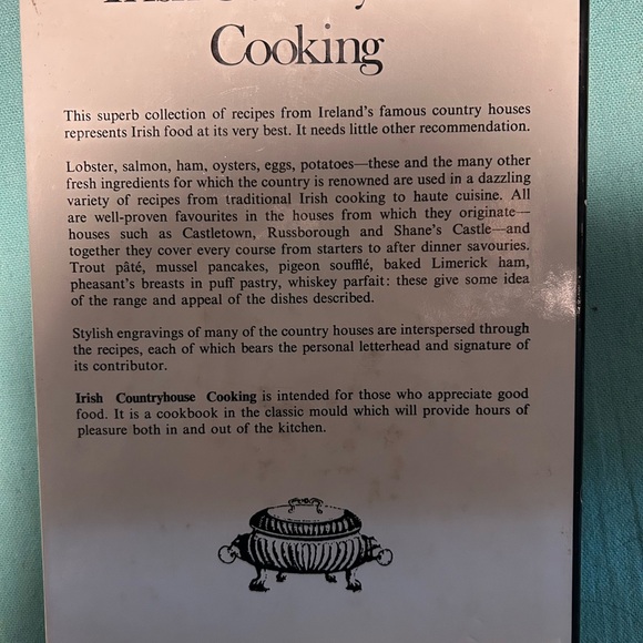 Irish Countryhouse Cooking by Rosie Tinne 1974 EUC - Picture 2 of 3